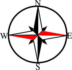 Compass Clipart West - Symbol Of North South East West Png