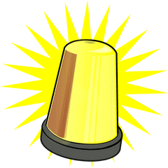 Lighting Clipart Strobe Light - Yellow Signal Light Png