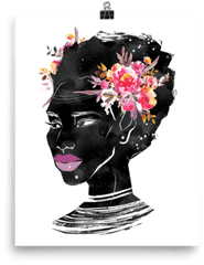 Download Flower Crown Freeform Afro - Illustration Png