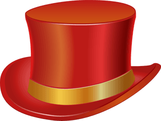 Hd Top Hat Png Transparent Image - Red Top Hat Clipart