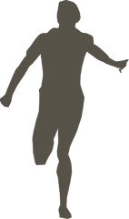 People Running Silhouette Png Images - Silhouette Running Man Png