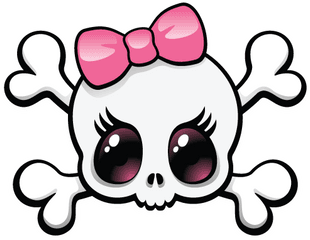 Friendify Girly Skull For Facebook Amazoncouk Appstore - Girly Skull And Crossbones Png