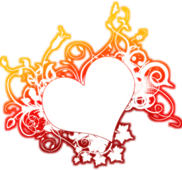 Hearts - Transparent Hearts On Fire Png