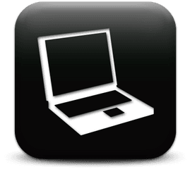 Facebook Icon Black Free Image - Laptop Icon Png