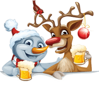 And Elk Snowman Reindeer Claus'S Santa Christmas - Free PNG