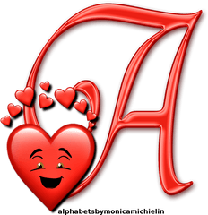 Red Hearts Love Smile Emoji Emoticon - Alphabet Png