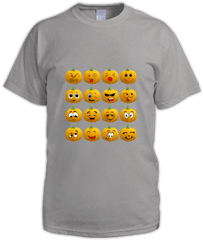 Halloween Pumpkin Emoji Men T Shirt - Lee Mead Tshirt Png