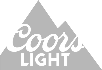 Download Hd Coors Light Chrome Bar - White Coors Light Logo Png