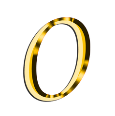 Download - Gold Letter O Png