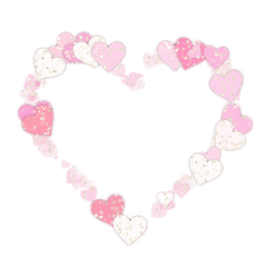 Heart Frame Glitter Confetti Transparent Png Images U2013 Free - Heart Glitter Frame Png