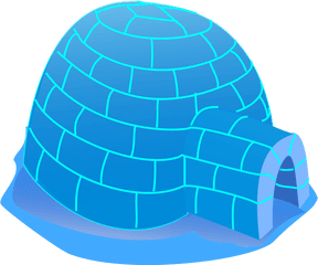 Igloo Clipart Svg - Cartoon Igloo Png