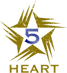 Lafayette College Football Clinic - 5 Star Heart Png