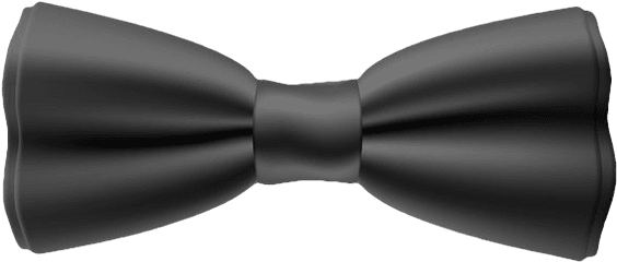 Black Bow Tie Clipart Png - Satin