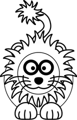 Mountain Lion Png - Clipart Royalty Free Download Baby Panda Cartoon Lion Black And White