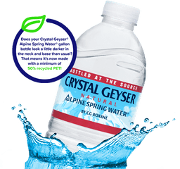 Crystal Geyser Alpine Spring Water - Crystal Geyser Png