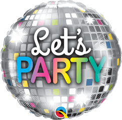 Lets Party Disco Ball Balloon - Pkg Party Disco Ball Png