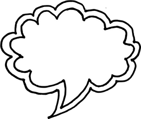 50 Hand Drawn Comic Speech Bubbles - Hand Drawn Speech Bubble Png