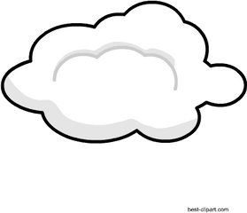 Free Png Cloud Clip Art - Cartoon Cloud Black Background