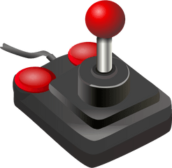 Red Joystick Png Image - Video Game Stick Controller