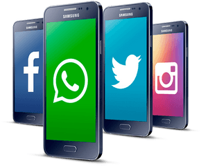 Download Redes Smartphone Instagram Feature Phone Social - Facebook And Twitter Png