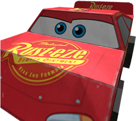 Lightning Mc Queen Papercraft - Roblox Cars Png