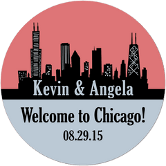 Chicago Skyline Destination Wedding - Skyline Png