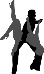 Dance Silhouette Shadow - Cartoon Dancing Men And Women Png Man And Woman Dancing Silhouette Png