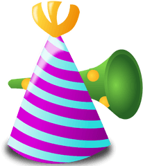 Birthday Hat Clip Art Clipart Photo 3 - Wikiclipart Cartoon Birthday Stuff Png