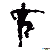 Standing Silhouette Royale Tshirt Fortnite Battle - Free PNG