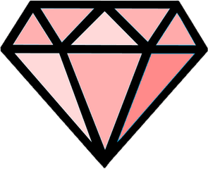 Red Diamond - Transparent Diamond Cartoon Png