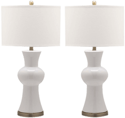 Garlen Column 30 Table Lamps Bright White - Desk Lamp Png