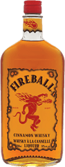 Fireball Cinnamon Whiskey 1l Png - Fireball Cinnamon Whisky