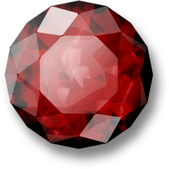 Download Red Diamond Png - Round Red Diamond Png