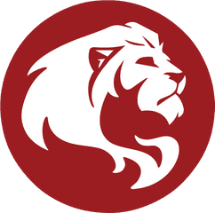 Roar - Lion Logo Png Red