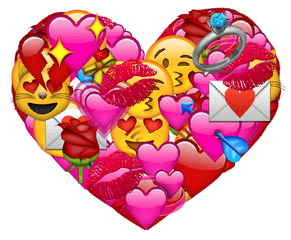 Love Emoji Apple - Heart Filled With Emoji Png