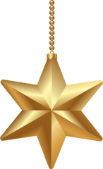 Stars Transparent Png Clipart - Gold Christmas Star Png