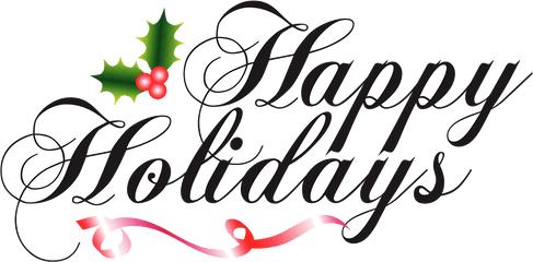 Happy Holidays Clipart Png - Happy Holidays High Resolution