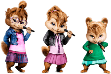 Alvin And The Chipmunks Singing - Chipettes Alvin And The Chipmunks Png