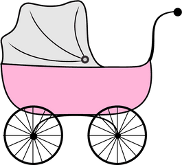 Download Baby Girl Shower Vector For Clipart Png - Baby Stroller Clipart Transparent