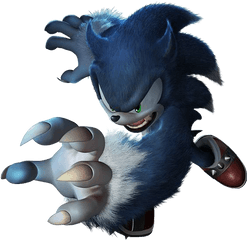 Sonic Unleashed Concept Art - Sonic Werehog Render Png