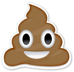Poo Emoji Sticker Transparent Png - Emoji Poop To Print