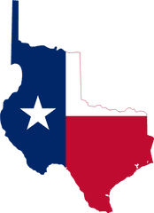 Texas Flag Transparent Png Clipart - Flag Map Of Texas