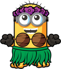 Download Online Luau Jerry Pic - Minion Mineez 6 Pack Png