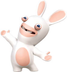 Download Ubisoft Theme Park Rabbids - Rabbids Ubisoft Png Main De Lapin Cretin