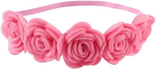 Download Rose Pink Headband Mini - Pink Flower Headband Png