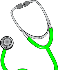 Green Stethoscope Svg Vector Clip Art - Clip Art Doctor Stethoscope Png