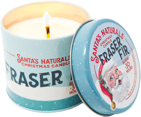 Fraser Fir Christmas Candle Simple - Candle Png