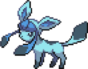 Glaceon - Glaceon Sprite Black And White Png