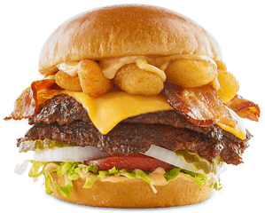 Cheese Curd Bacon Burger - Cheese Curd Bacon Burger Png