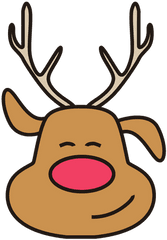 Rudolph Transparent Png - La Cabeza De Un Reno